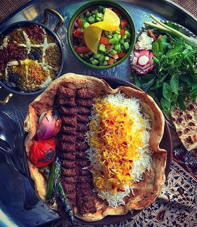 چلوکباب کوبیده