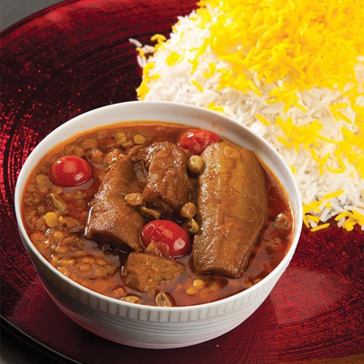 چلوقیمه بادمجان